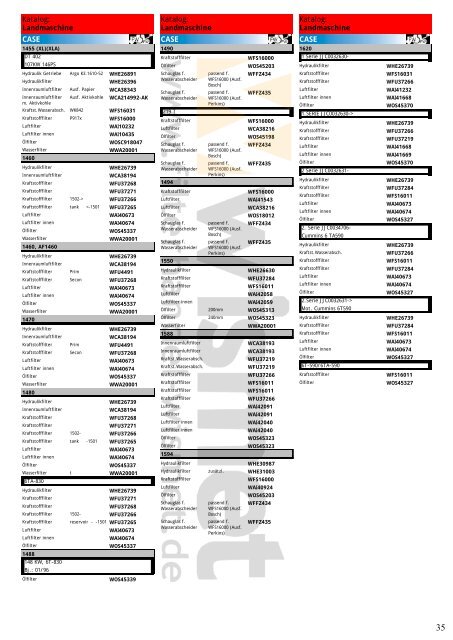 Katalog Landmaschinen