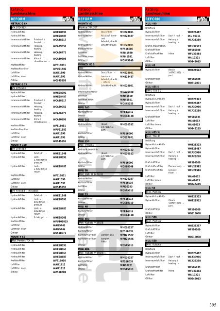 Katalog Landmaschinen