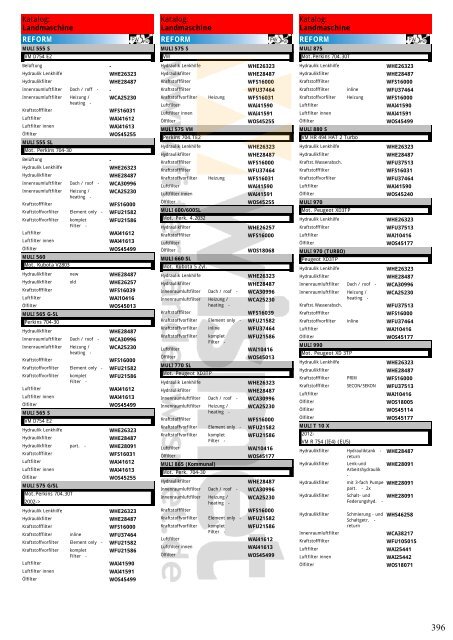 Katalog Landmaschinen