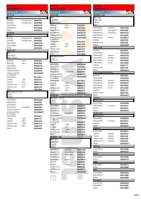 Katalog Landmaschinen