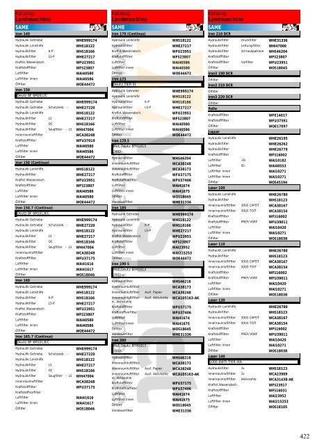 Katalog Landmaschinen