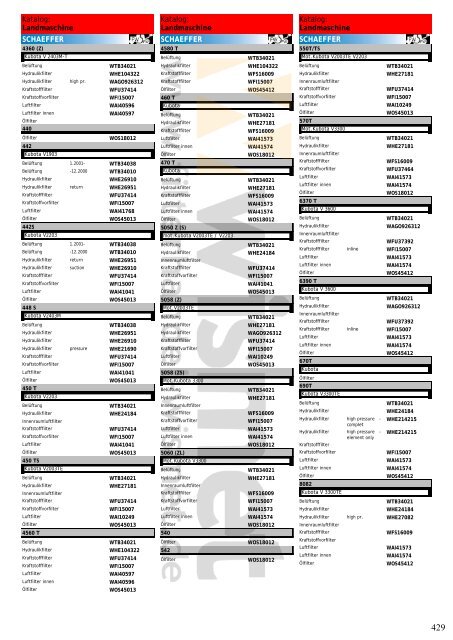 Katalog Landmaschinen