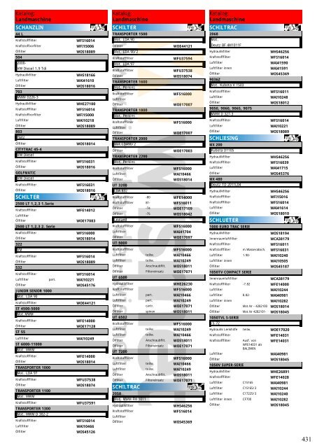 Katalog Landmaschinen