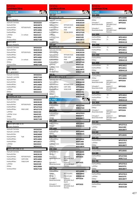 Katalog Landmaschinen