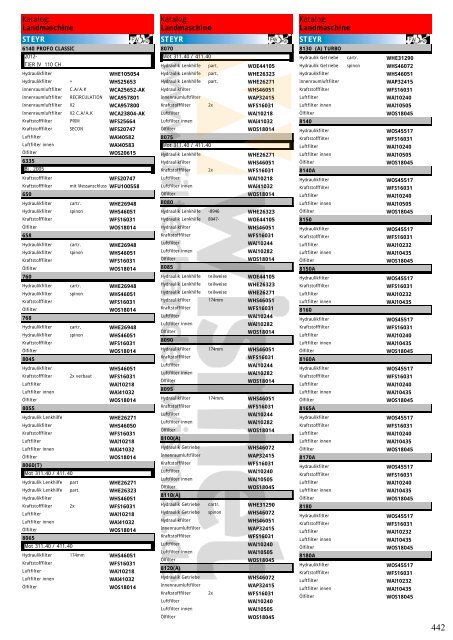 Katalog Landmaschinen