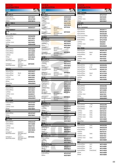 Katalog Landmaschinen