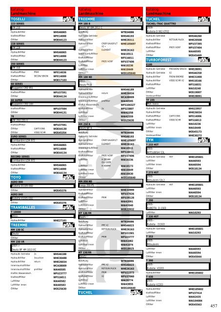 Katalog Landmaschinen