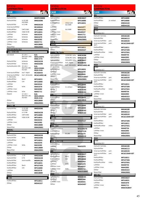 Katalog Landmaschinen