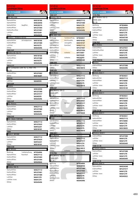 Katalog Landmaschinen