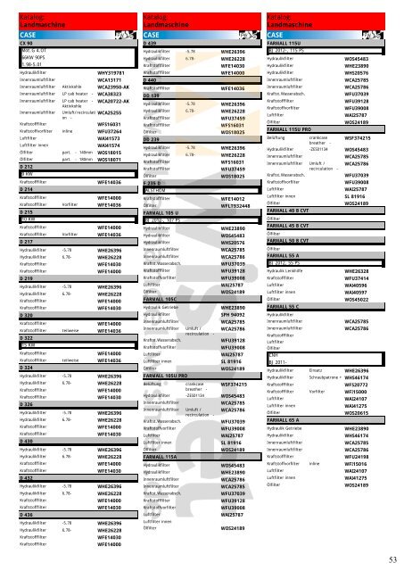 Katalog Landmaschinen