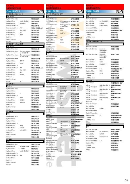 Katalog Landmaschinen