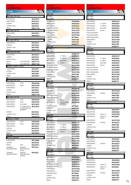 Katalog Landmaschinen