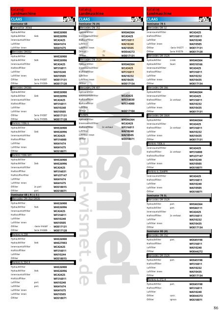 Katalog Landmaschinen