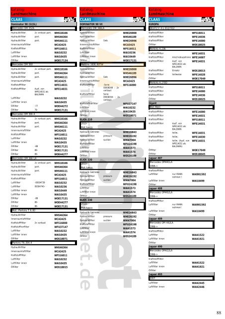 Katalog Landmaschinen