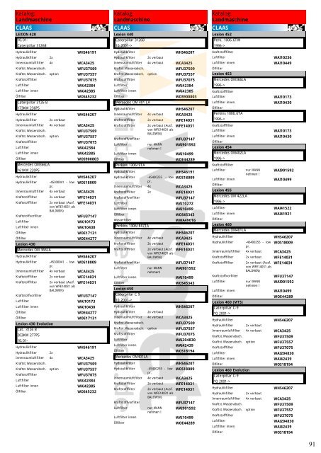 Katalog Landmaschinen