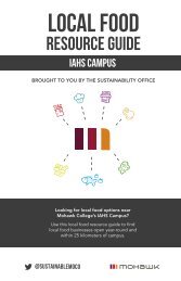 Local Food Guide - IAHS Campus