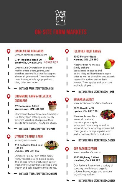 Local Food Guide - Stoney Creek Campus