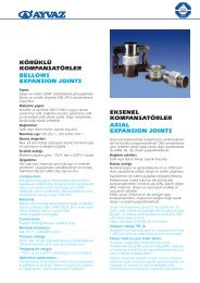 körüklü kompansatörler bellows expansıon joınts - Sanpar Ltd.