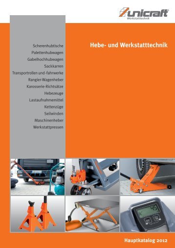 Hauptkatalog 2012 Hebe- und Werkstatttechnik - Stürmer