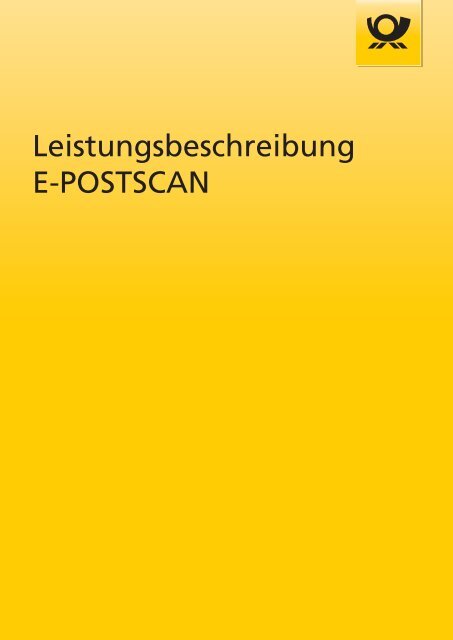 Leistungsbeschreibung E-POSTSCAN