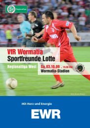 03.10.2009 Sportfreunde Lotte - Wormatia Worms