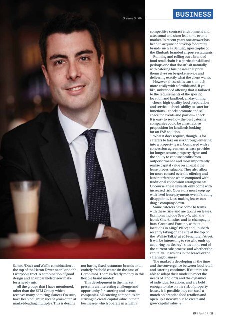 EP Business in Hospitality Issue 49 - April 2014