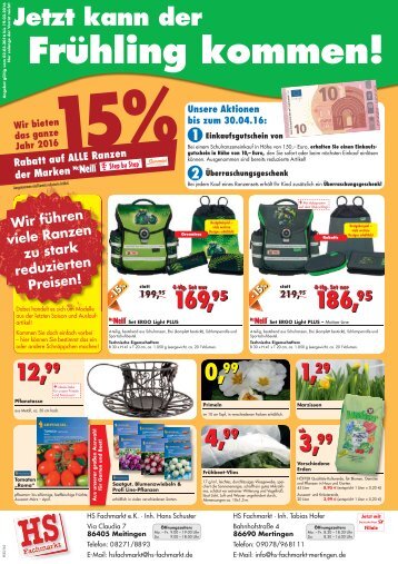 HS Fachmarkt 03/2016