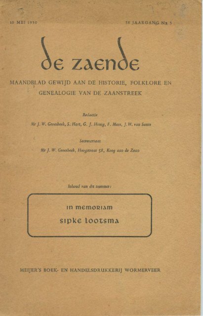 De Zaende