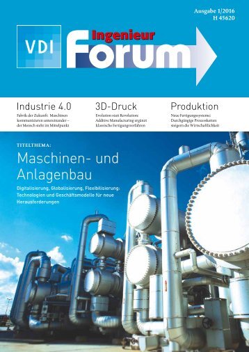 VDI Ingenieur forum 1_2016