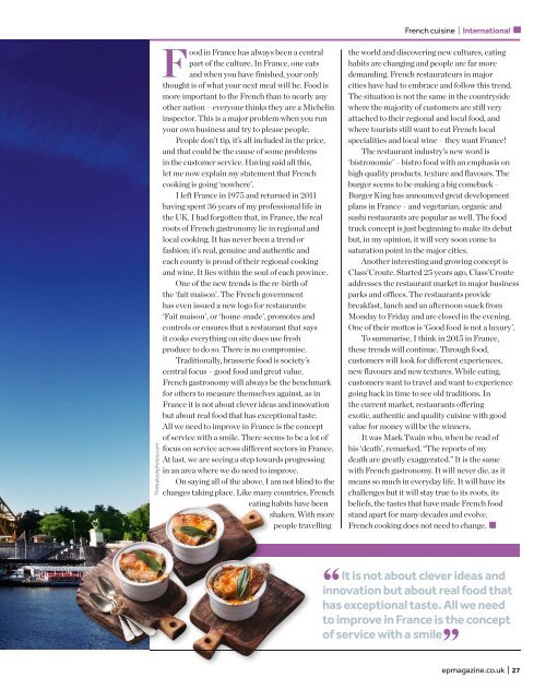 EP Business in Hospitality Issue 53 - April 2015