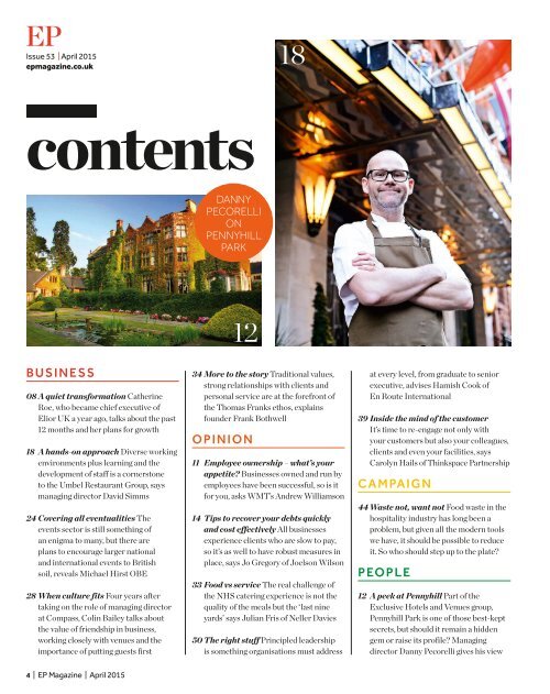 EP Business in Hospitality Issue 53 - April 2015