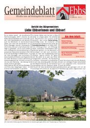 Weitere Infos unter - Ebbs - Land Tirol