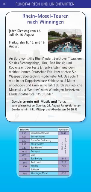 Fahrplan 2016