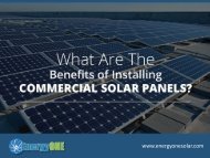 Commercial Benefits of Installing Solar Energy Panels