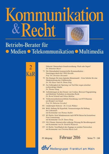 Kommunikation &Recht