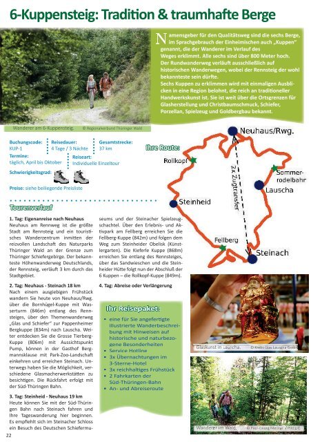 Wandern in Thüringen Katalog 2016/2017