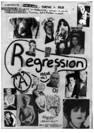 Regression Fanzine, Issue 1, 1982
