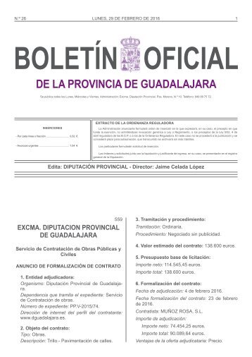 BOLETÍN OFICIAL