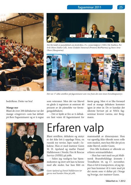Sikkerhet nr. 1 / 2012