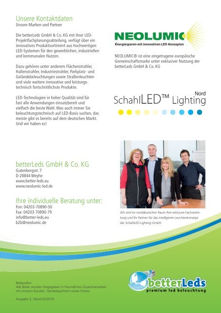 BetterLEDs ImageBroschüre 2016