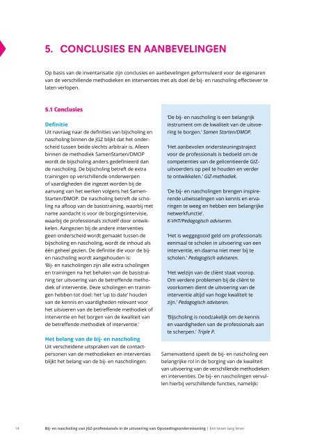 JGZ-professionals in de uitvoering van Opvoedingsondersteuning