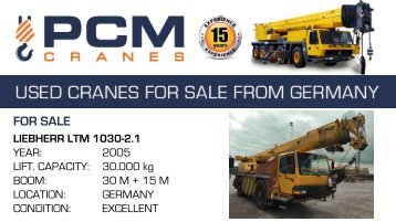 Liebherr LTM 1030-2.1 (2005) for sale, used crane, gebrauchter Kran, zu verkaufen, kaufen