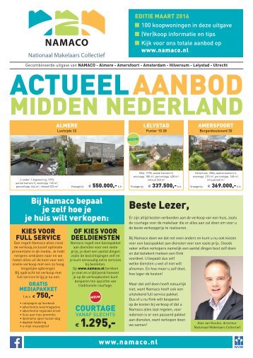 NAMACO Midden-Nederland, woonmagazine kantoor Almere en Amersfoort