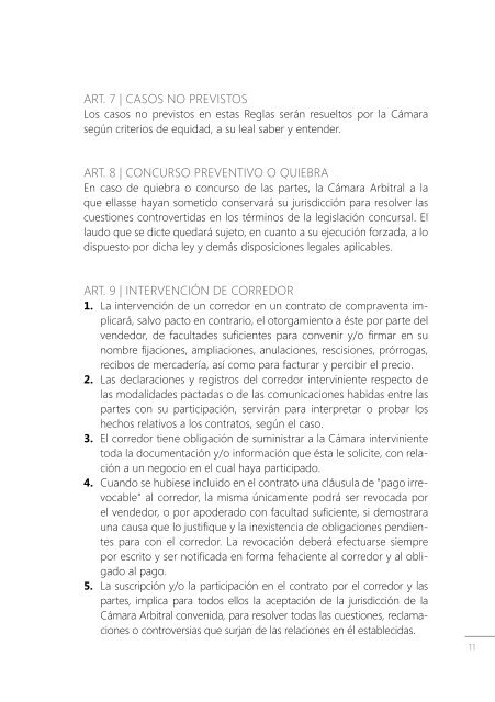 REGLAS Y USOS DEL COMERCIO DE GRANOS