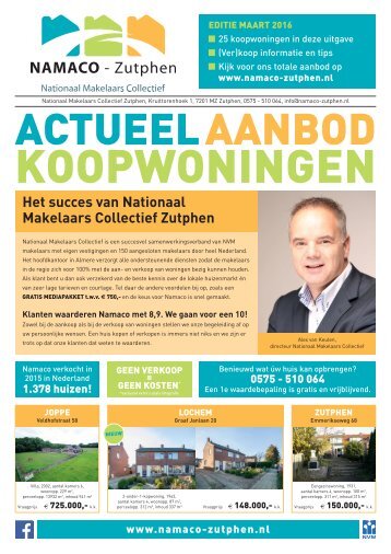 NAMACO Zutphen, woonmagazine maart #1