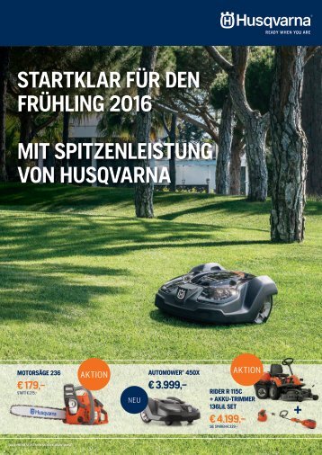 HUSQVARNA Frühjahrsaktion 2016