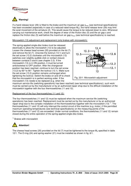 Kendrion Binder Magnete GmbH Power Transmission - binder.co.za
