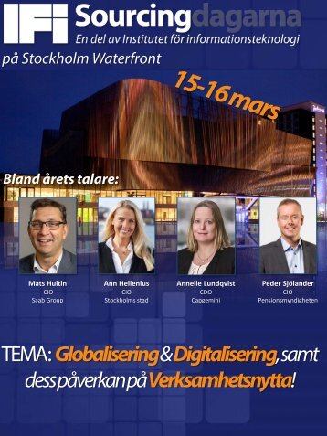 TEMA Globalisering & Digitalisering samt dess påverkan på Verksamhetsnytta!