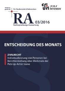 RA 03/2016 - Entscheidung des Monats