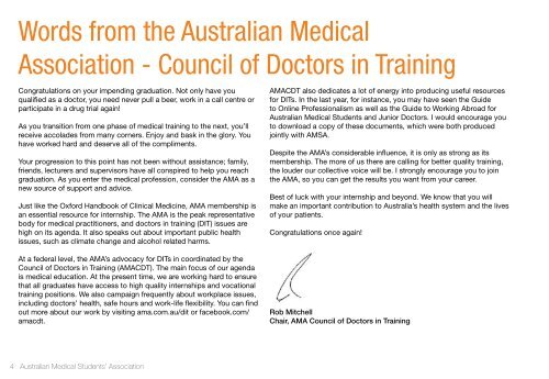 Intern and Residents Guide 2012 - The Australian Medical Students ...